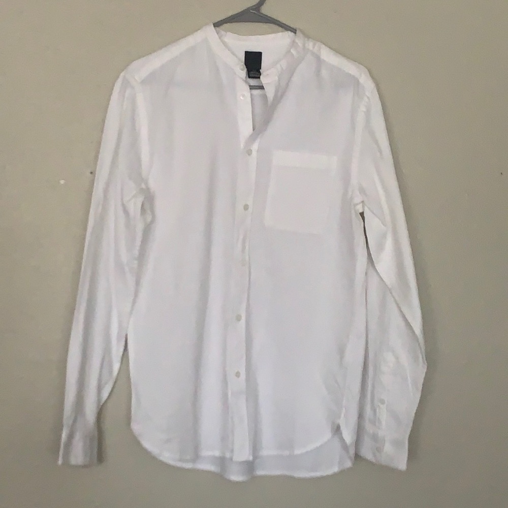 White button up top